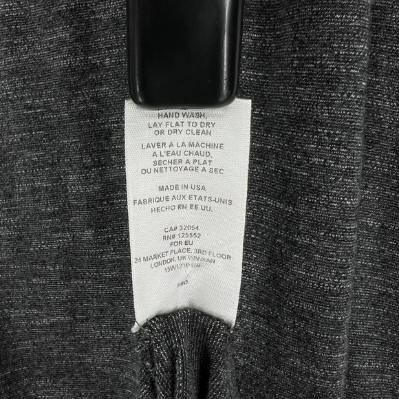 ANTHROPOLOGIE DOLAN Sarana Dress Womens Small Gray Black White Collared Belt - Picture 10 of 14